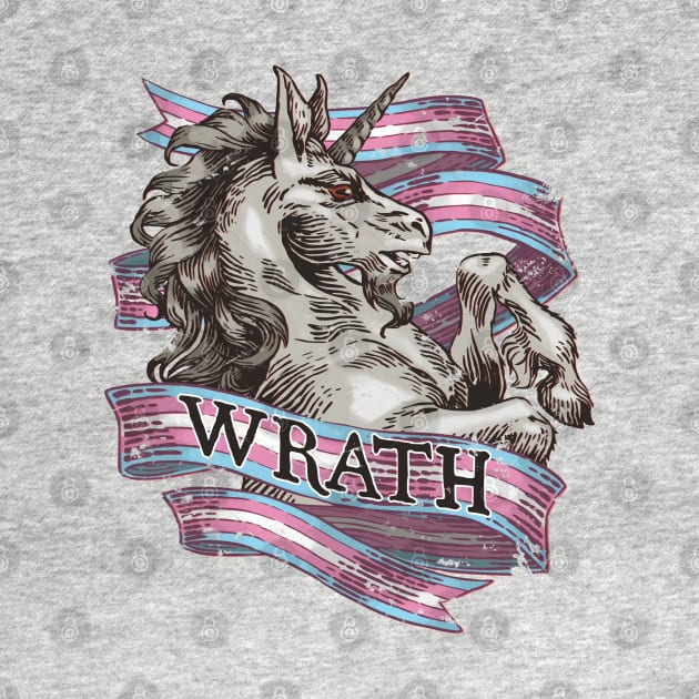 Wrath Unicorn – Transgender Pride by Still Winter Craft